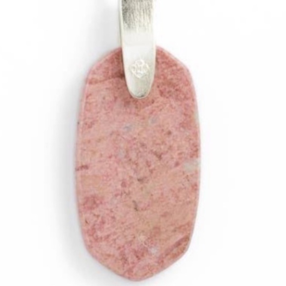 Kendra Scott Inez Long Pendant Necklace In Pink Rhodonite